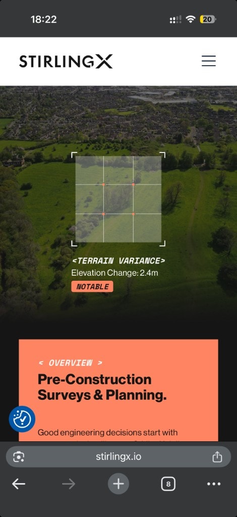 StirlingX mobile website by PEAK HQ
